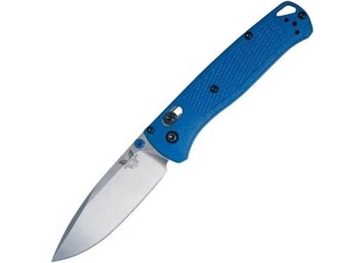 soorten slijpvormen - mes Benchmade Bugout gedeeltelijk vlakke slijpvorm - knifestock
