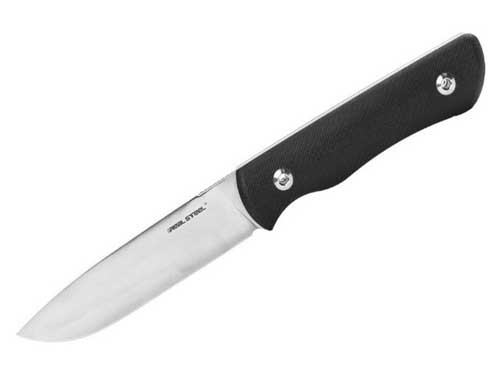 soorten slijpvormen - mes Real Steel Bushcraft Plus convexe slijpvorm - knifestock